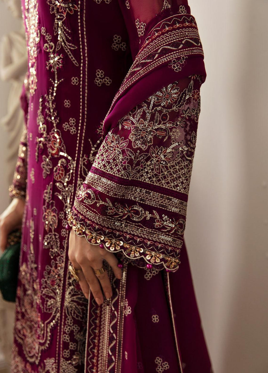 GULAL Maroon Organza Formal (AY0020)